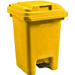 Pedal Bin – Foot Operated – 60L – Plastic – Yellow – 0213