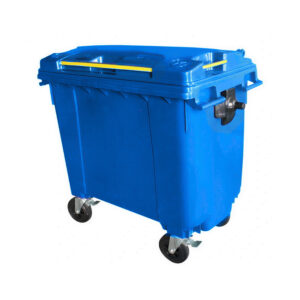 Bulk Wheelie Bin – 660L – 4 Wheel – Plastic – Blue – 0184