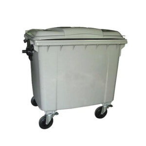 Bulk Wheelie Bin – 1100L – 4 Wheel – Plastic – Grey – 0182