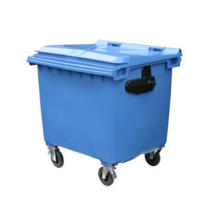 Bulk Wheelie Bin – 1100L – 4 Wheel – Plastic – Blue – 0181