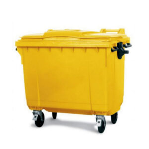 Bulk Wheelie Bin – 1100L – 4 Wheel – Plastic – Yellow – 0180