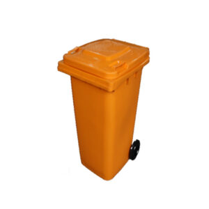 Wheelie Bin – 120L – 2 Wheel – Plastic – Orange – 0143