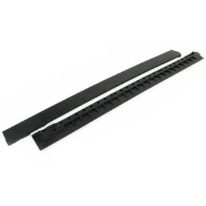 Rubber Mat Female Corner Edge – Fatigue-Step Solid Anti-Fatigue Interlocking Tile – 100 x 8 x 1.8 cm – Black – SS010002F