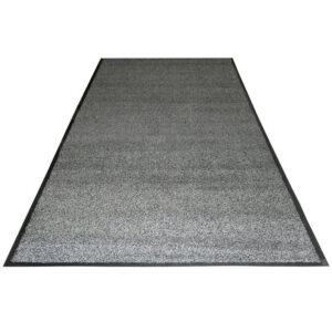 Doormat – COBAwash Dirt Trap Entrance Mat – 300 x 90 x 0.8 cm – Black and Grey – LM010608