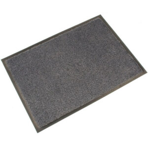 Doormat – COBAwash Dirt Trap Entrance Mat – 150 x 85 x 0.8 cm – Black and Grey – LM010602