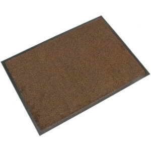 Doormat – COBAwash Dirt Trap Entrance Mat – 175 x 115 x 0.8 cm – Black and Brown – LM010503