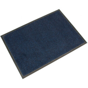 Doormat – COBAwash Dirt Trap Entrance Mat – 85 x 60 x 0.8 cm – Black and Blue – LM010201