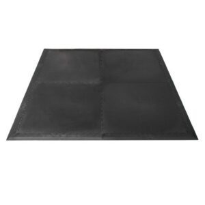 Chair Mat Kit – 4 Tiles and 8 Edges – 100 x 100 x 0.6cm – Black – LGTE010001