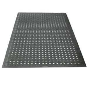 Rubber Mat – K-Mat Anti-Microbial Anti-Slip Drainage – 145 x 85 x 0.9 cm – Black – KM010001
