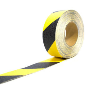 Anti-Slip Tape – Gripfoot Self-Adhesive – 18.3 m x 5 cm – Black and Yellow – GF010702