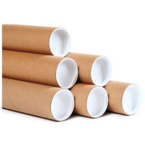 Cardboard Postal Tube with End Cap – A1 Large – 65 x 10.2(Ø) cm – 2G_POTU6510