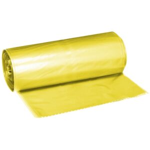 Wheelie Bin Refuse Bag – 240L – Yellow – 30 Micron – Pack of 1000 – 240LBAG-YELLOW