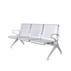 Airport Bench – Indoor Waiting Room Seat – Mild Steel – Heavy Duty – Three Seater – Flat Pack – 185 x 67 x 82 cm – PD03