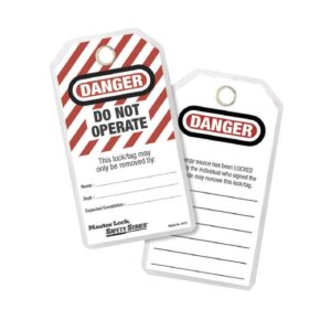 Lockout Station Safety Tags – 14.5 x 8 cm – 12 Pack – Pack of 12 – MA500053