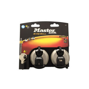 Padlock – Excell Stainless Steel – Discus – Keyed – 70mm -2 Pack – Pack of 2 – MA450021