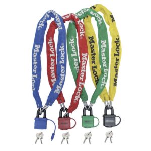 Bicycle Chain and Padlock – MA300025-red