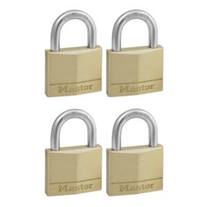 Brass Padlock – Keyed – 40mm – 4 Pack – Pack of 4 – MA207768