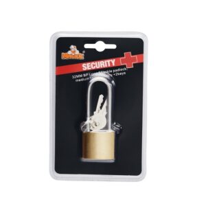 Brass Padlock – Long Shackle – Iron – 32mm – 97031259