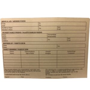 Medical Document Files – 200gsm – A5 – Pack of 500 – FILMEDA5