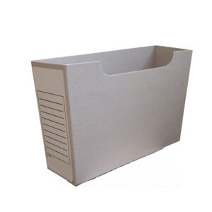 Cardboard Document Containers – Lateral – A4 – Greyline – 22 x 16 x 32 cm – Pack of 60 – BCA402