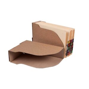 Cardboard Document Containers – Lateral – 36 x 24 x 10 cm – Pack of 25 – BCA301
