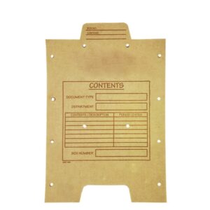 Document Dividers for Archive Storage Box – Backing Board Top – A4 – Pack of 100 – ARC006