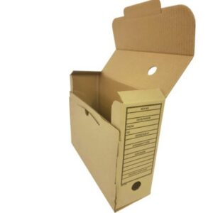 Archive Document Container Boxes – Foolscap – 29 x 38 x 10.5 cm – Pack of 50 – ARC002B