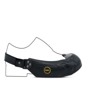 Rebel Visitors Safety Overshoe – Small – Black – REOVS-S