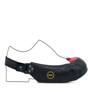 Rebel Visitors Safety Overshoe – Medium – Black – REOVS-M