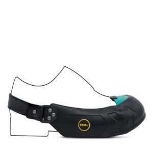 Rebel Visitors Safety Overshoe – Large – Black – REOVS-L