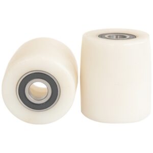 Pallet Truck Load Roller Replacement – With Bearings – Nylon – White – 80mm ? – N80