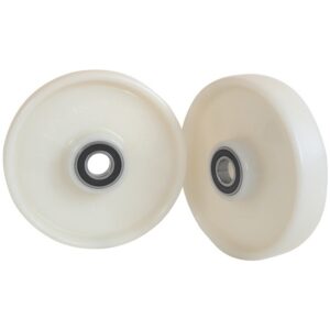 Pallet Truck Load Roller Replacement – With Bearings – Nylon – White – 200mm ? – N200