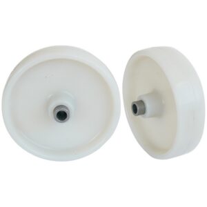 Castor Replacement Wheel with Bush – Nylon – White – 125mm ? – Pack of 2 – N125