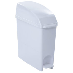 Sanitary Bin – Foot Pedal Operated – Pearl – White – 19L – SW_50