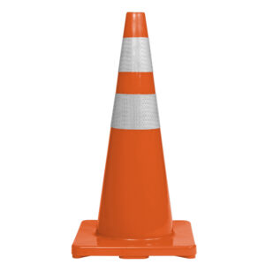 Traffic Safety Cone – Gel Rubber – Flexi – Dayglo Orange – 75 cm – SXS339