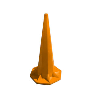 Safety Cone – Hard Plastic – Traffic Safety Barrier Cone – Jumbo – 1.8m – Orange – SXS047O