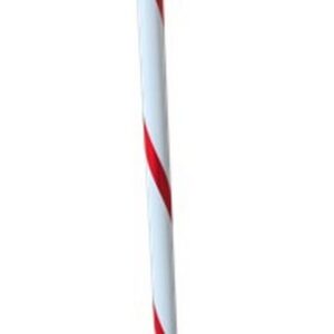 Queueing Post – Steel – Post Only – 100 x 5 (⌀) cm – White and Red – SXS025RWM