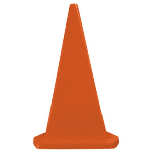 Safety Cone – Triangular – Hard Plastic – Parking Bollard – 100cm – Orange – MBOL1MO