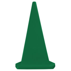 Safety Cone – Triangular – Hard Plastic – Parking Bollard – 100cm – Green – MBOL1MG
