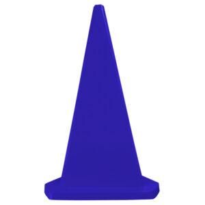 Safety Cone – Triangular – Hard Plastic – Parking Bollard – 100cm – Blue – MBOL1MB