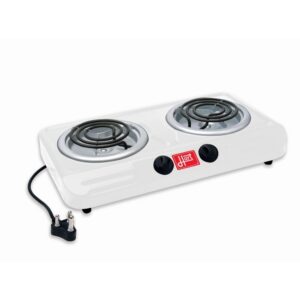 2 Plate Stove – Hart – Spiral – White – 220-240V – Pack of 3 – 872000W