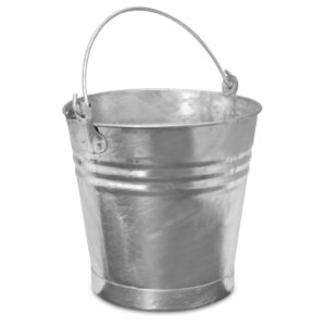 Impala Galvanised Bucket – Metal – 4L – Pack of 10 – 33830