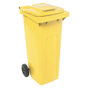 Wheelie Bin – SABS Approved – 140L – Yellow – Pack of 12 – Wheelie Bin 140L-yellow