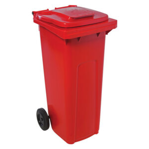 Wheelie Bin – SABS Approved – 140L – Red – Pack of 12 – Wheelie Bin 140L-red