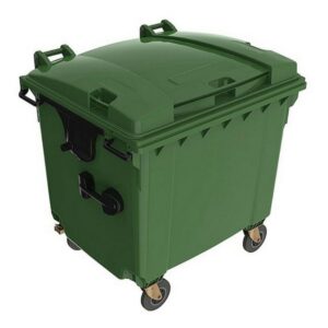 Wheelie Bin – Plastic – 4 Wheel – 1100L – Green – Wheelie Bin 1100L-green