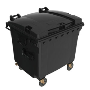 Wheelie Bin – Plastic – 4 Wheel – 1100L – Charcoal – Wheelie Bin 1100L-charcoal