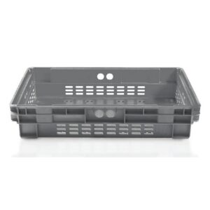 Stack-Nest Crate – Vented – SABS Approved – 20L – Grey – Pack of 200 – SN64120-grey
