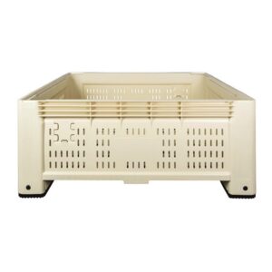 Jumbo Bin (Shallow) 4 Way Entry – Vented – SABS Approved – 474L – Beige – Pack of 3 – JB528HV