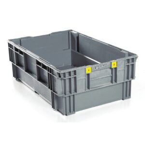 Stack-Nest Crate – Prop Tray – Solid – SABS Approved – 35L – Grey – Pack of 100 – CT4902-grey