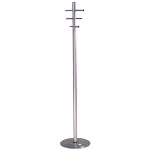 Coat and Hat Stand – Chrome – 6 Chrome Hooks – 38 x 38 x 175 cm – 819SI
